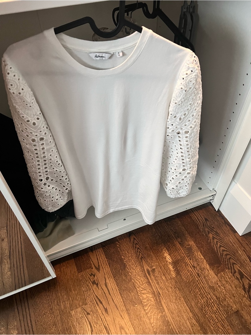 Women's White Eyelet Sleeve Top bundle